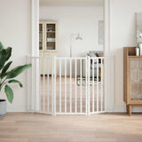 Vidaxl barrière pour chien pliable 3 panneaux 150 cm bois de pin massif blanc