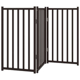 Vidaxl barrière pour chien pliable 3 panneaux 150 cm bois de pin massif noir