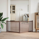 Vidaxl barrière pour chien pliable 2 panneaux 160cm pin massif chêne marron