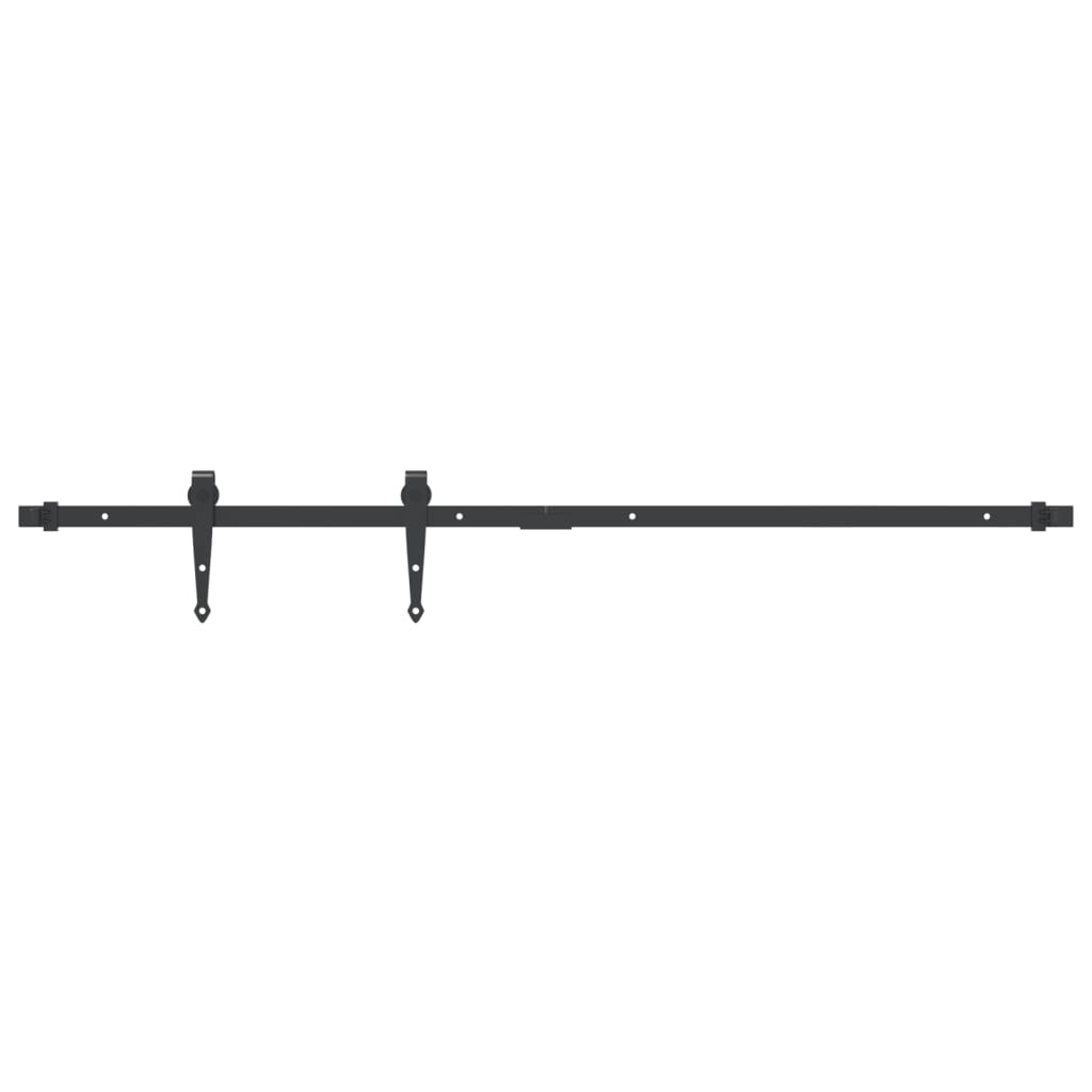 Vidaxx kit de suspension pour mini porte coulissante 122 cm acier au carbone noir