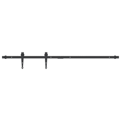 Vidaxx kit de suspension pour mini porte coulissante 122 cm acier au carbone noir