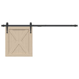 Vidaxx kit de suspension pour mini porte coulissante 122 cm acier au carbone noir