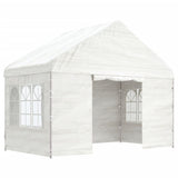 Tonnelle Vidaxx avec toit 4,08x2,23x3,22 m polyéthylène blanc
