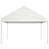 Tonnelle Vidaxx avec toit 4,08x2,23x3,22 m polyéthylène blanc