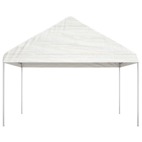 Tonnelle Vidaxx avec toit 4,08x2,23x3,22 m polyéthylène blanc