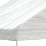 Tonnelle Vidaxx avec toit 4,08x2,23x3,22 m polyéthylène blanc
