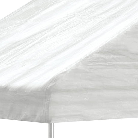 VidaXL Gazebo avec toit 5,88x2,23x3,75 m polyéthylène blanc