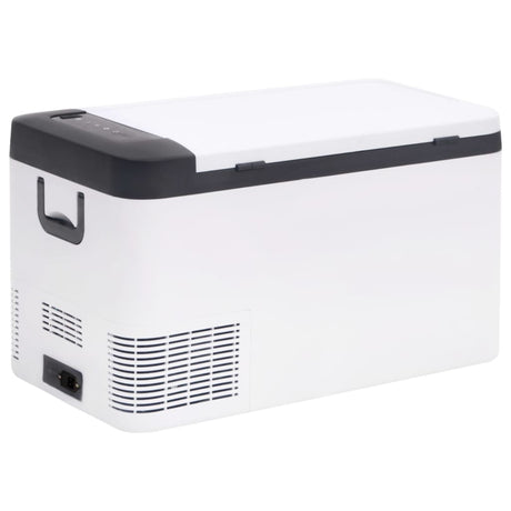 Vidaxx glacière avec poignée et adaptateur 18 l pp pe noir et blanc