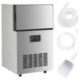 VidaXL machine à glaçons 45 kg 24 heures argent