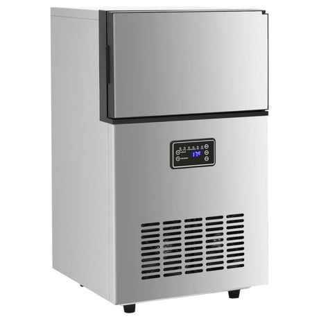 VidaXL machine à glaçons 45 kg 24 heures argent