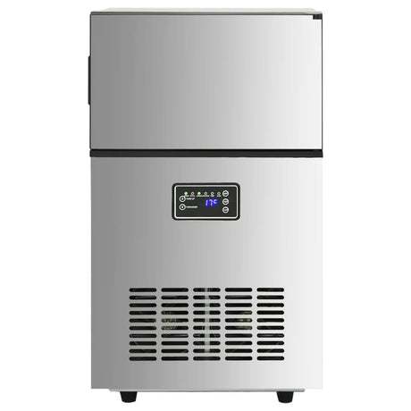 VidaXL machine à glaçons 45 kg 24 heures argent