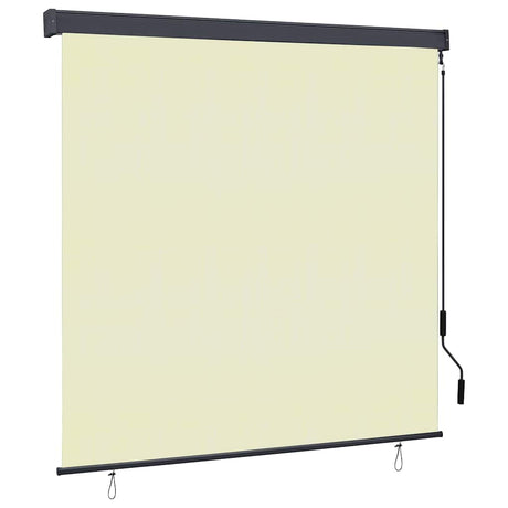 Vidaxl rolgordijn met gordijnen crème 180 x 250 cm stof en aluminium