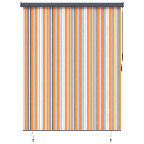 Vidaxl rolgordijn geel en blauw 200 x 250 cm stof en aluminium