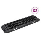 Vidaxx plaques de préhension 2 pcs 106x30,5x7 cm nylon noir