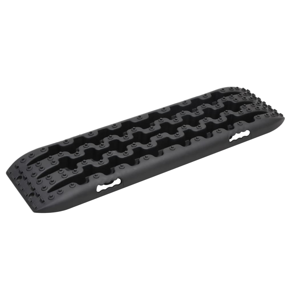 Vidaxx plaques de préhension 2 pcs 106x30,5x7 cm nylon noir