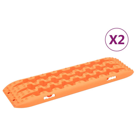 Vidaxx plaques de préhension 2 pcs 106x30,5x7 cm nylon orange