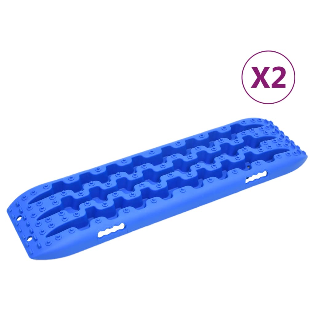 Vidaxx plaques de préhension 2 pcs 106x30,5x7 cm nylon bleu