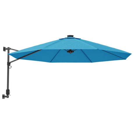 VidaXL parasol mural 290 cm bleu mer
