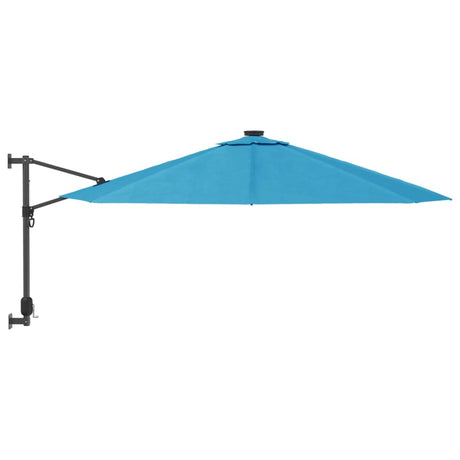 VidaXL parasol mural 290 cm bleu mer