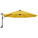 VidaXL parasol mural 290 cm jaune
