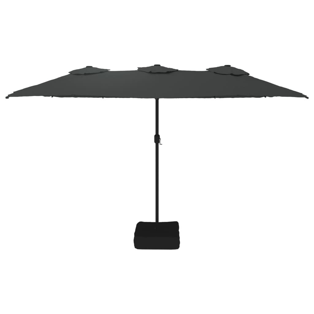 VidaXL Parasol double 449x245 cm anthracite