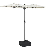 Vidaxx parasol double toit 316x240 cm blanc sable