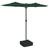 Vidaxl Parasol Techo doble 316x240 cm verde