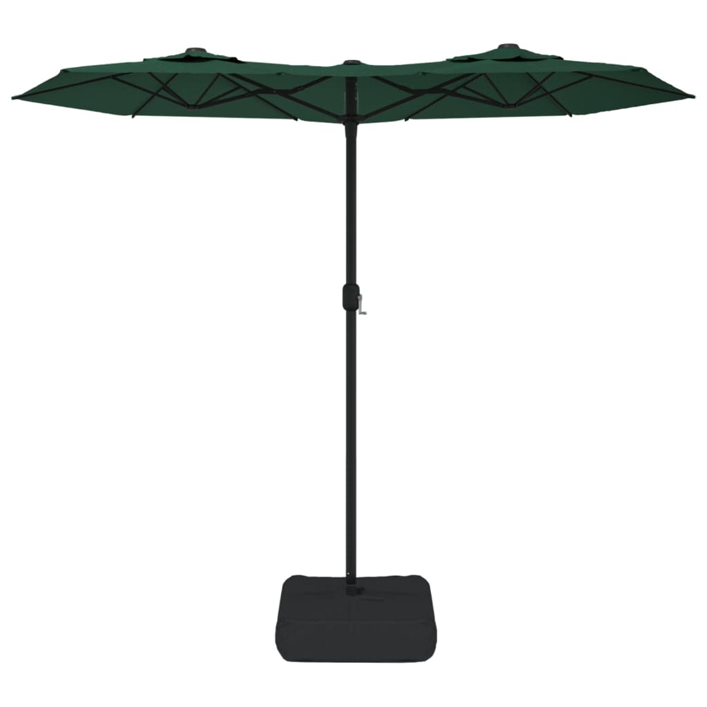 Vidaxx parasol double toit 316x145 cm vert