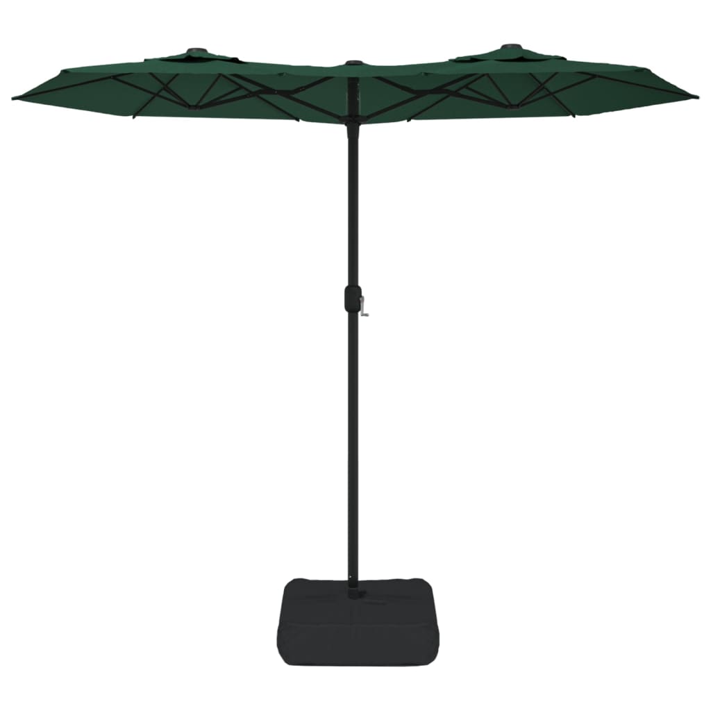 Vidaxl Parasol Techo doble 316x240 cm verde