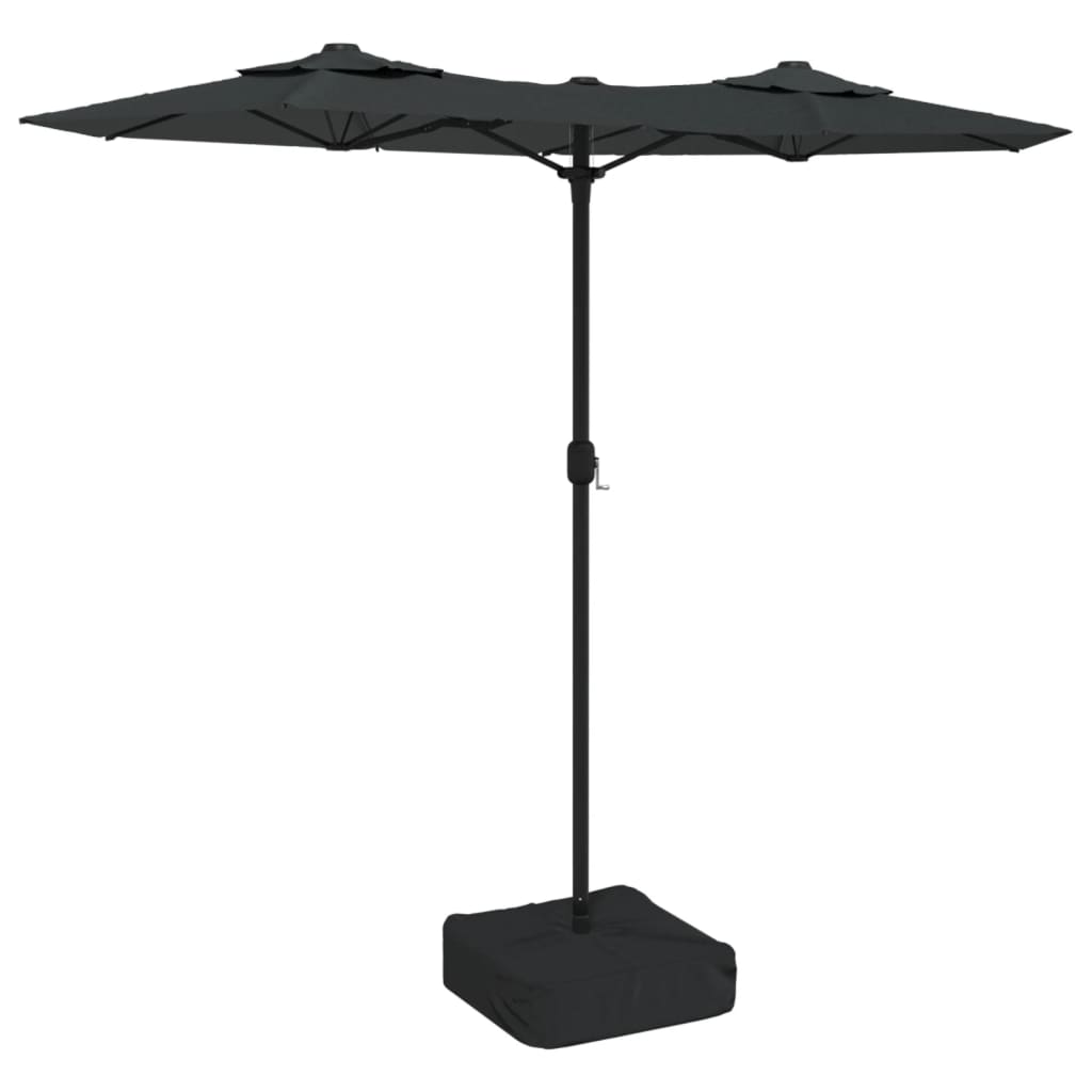 Vidaxl Parasol Techo doble 316x240 cm de antracita