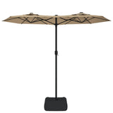 Vidaxx parasol double toit 316x240 cm taupe