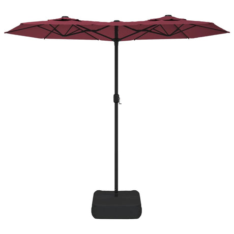 VidaXL Parasol double 316x240 cm rouge bordeaux