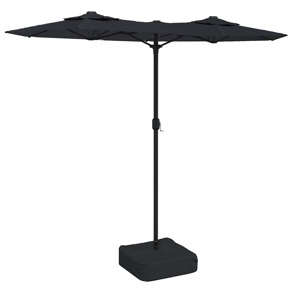 Vidaxx parasol double toit 316x240 cm noir