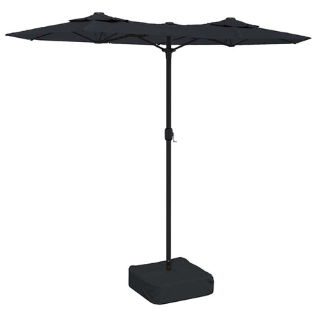 Vidaxx parasol double toit 316x240 cm noir