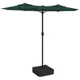 Vidaxx parasol double avec LED 316x240 cm vert