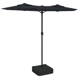 Vidaxx parasol double toit avec LED 316x240 cm noir