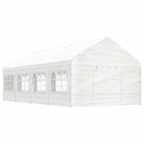 Vidaxl Arbor med tak 8.92x4.08x3.22 M Polyeten vit