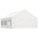 Vidaxl Arbor med tak 6.69x5.88x3.75 m polyetylenhvit