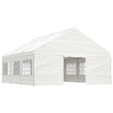 Vidaxl Arbor med tak 6.69x5.88x3.75 m polyetylenhvit