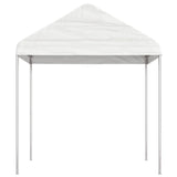 Vidaxl arbor with roof 13.38x2.28x2.69 m polyethylene white