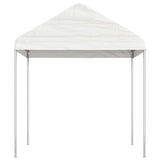 Vidaxl Arbor con techo 15.61x2.28x2.69 M polietileno blanco