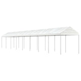 Vidaxl Arbor med tak 17.84x2.28x2.69 m polyetylenhvit