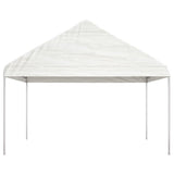 Vidaxl Arbor con tetto 8.92x4.08x3.22 m polietilene bianco