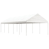 Vidaxl Arbor se střechou 11,15x4,08x3,22 M Polyethylenové bílé