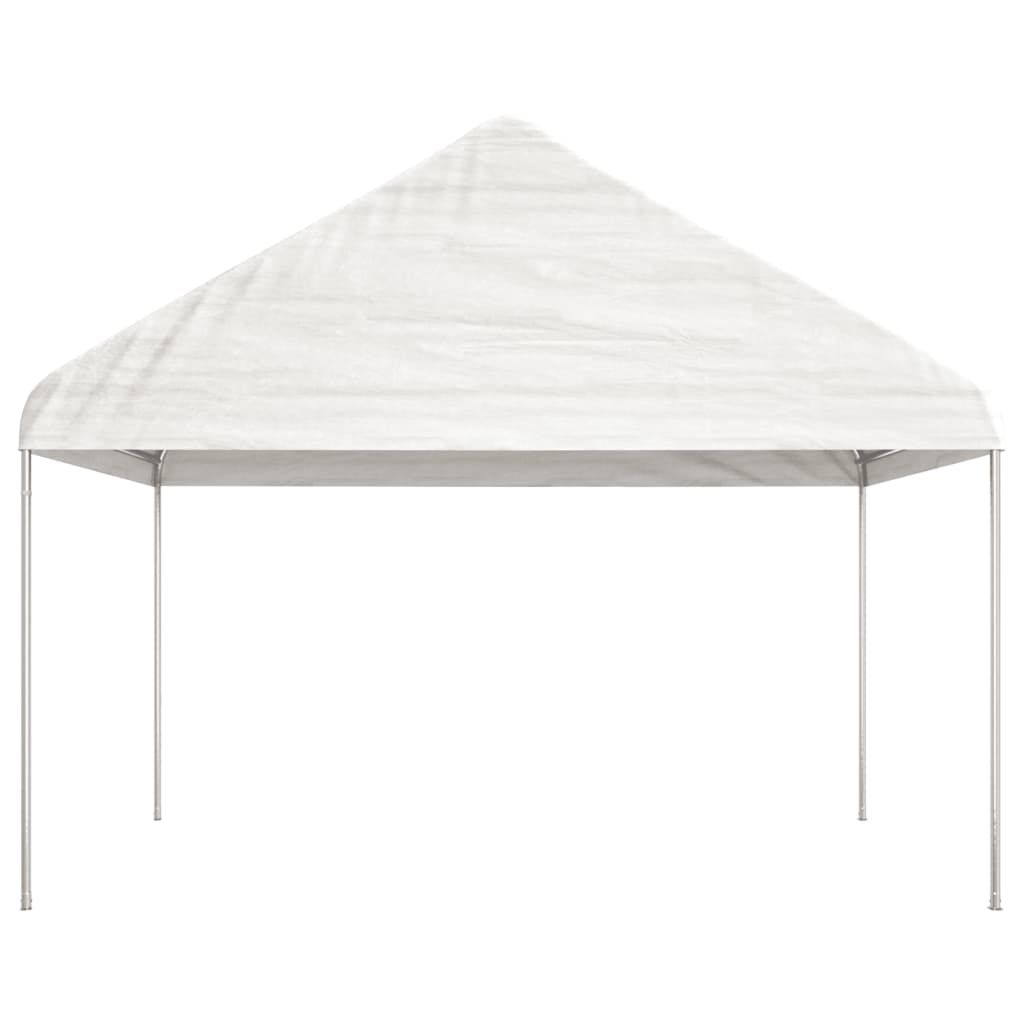 Vidaxl Arbor con techo de 13.38x4.08x3.22 M polietileno blanco