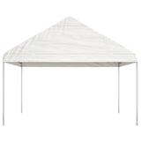 Vidaxl Arbor mam Daach 15.61x4.08x3.2 m Polyethylone Wäiss