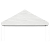 Vidaxl Arbor med tak 6.69x5.88x3.75 M Polyeten vit