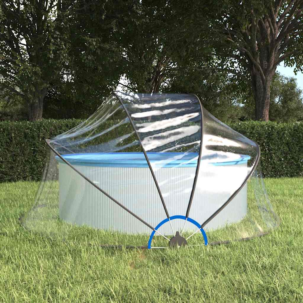 Vidaxx couverture de piscine ronde 315x158 cm PVC