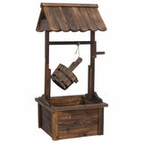 VidaXL fontaine à souhaits avec pompe 57x50x112 cm bois de pin massif