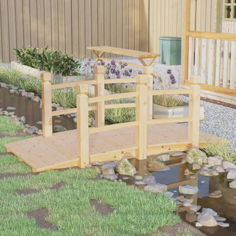 Vidaxx pont de jardin avec garde-corps 150x67x56 cm bois de pin massif